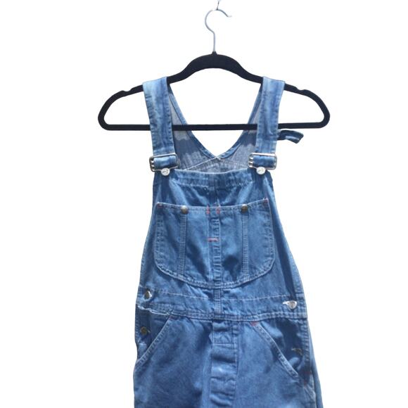 Vtg Sears Fieldmaster denim overalls sz 28 x 30 coveralls jeans farm garden work - Picture 2 of 10